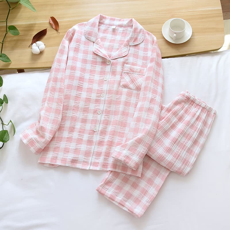 Pijama de algodón gauza para casa, talla grande