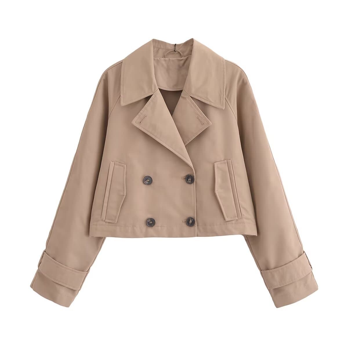 Abrigo tipo trinchera para mujer, elegante y versátil