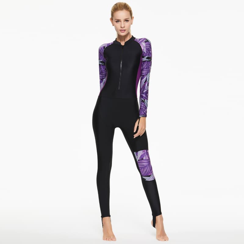 Traje de baño de una pieza con mangas largas protección solar