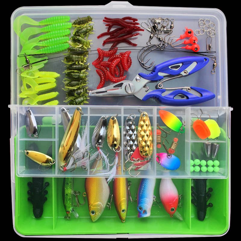 Kit de cebos multifuncionales para pesca con 101 accesorios