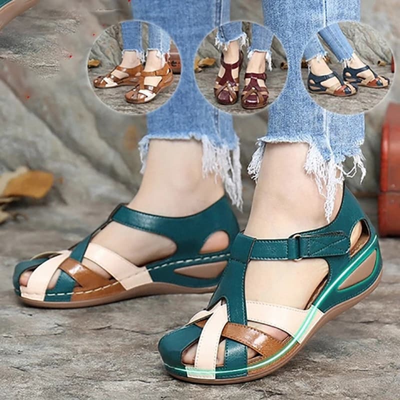 Sandalias de verano con diseño multicolor