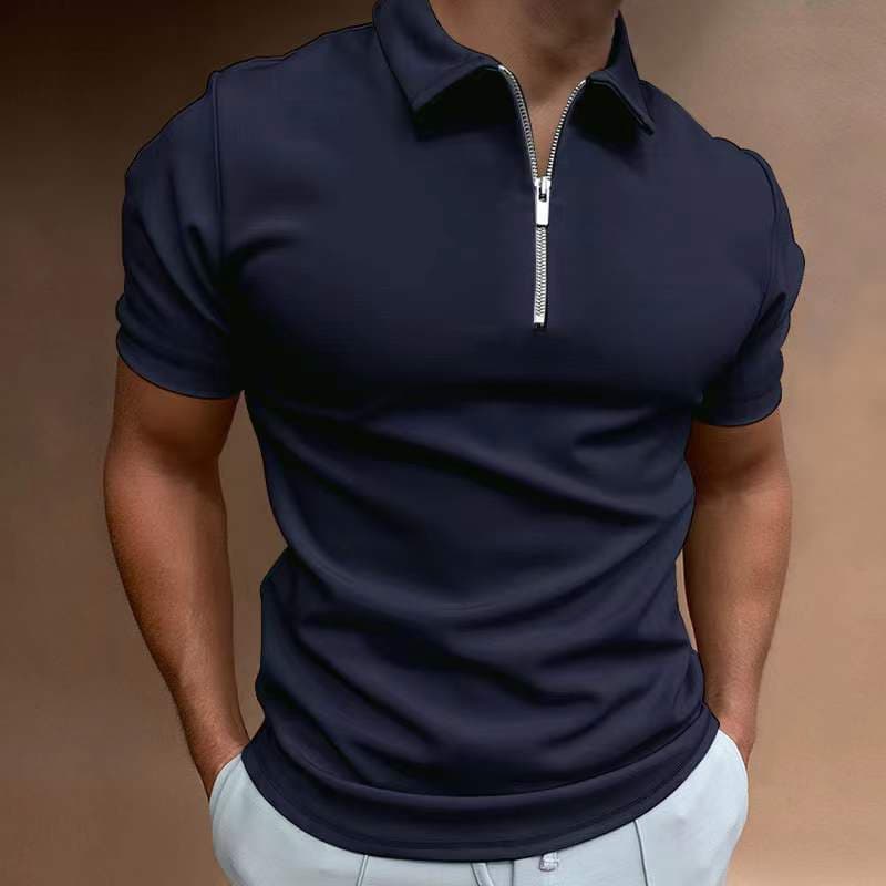Polo casual de manga larga para hombre
