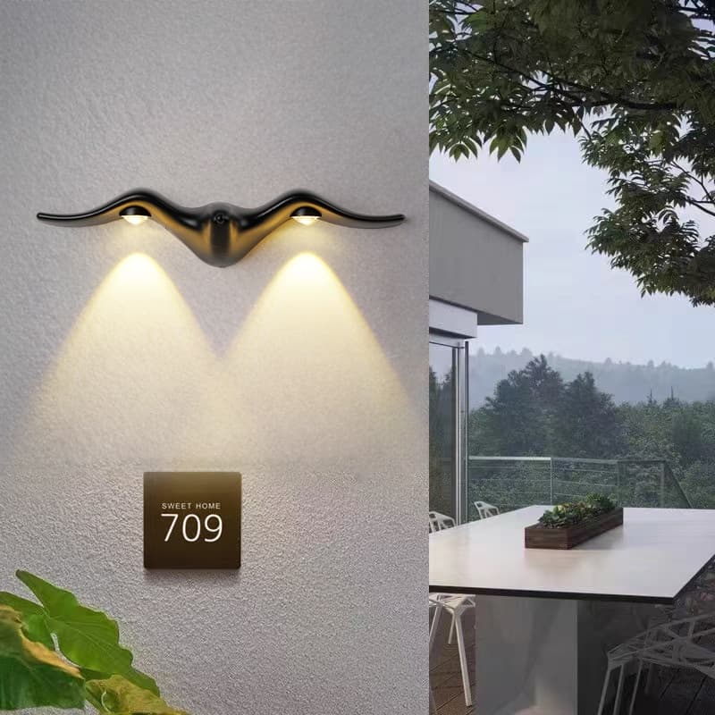 Lámpara LED de pared exterior resistente al agua