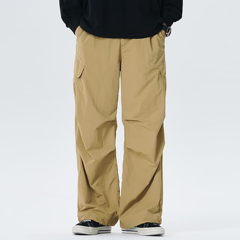 Pantalones casuales impermeables de corte recto