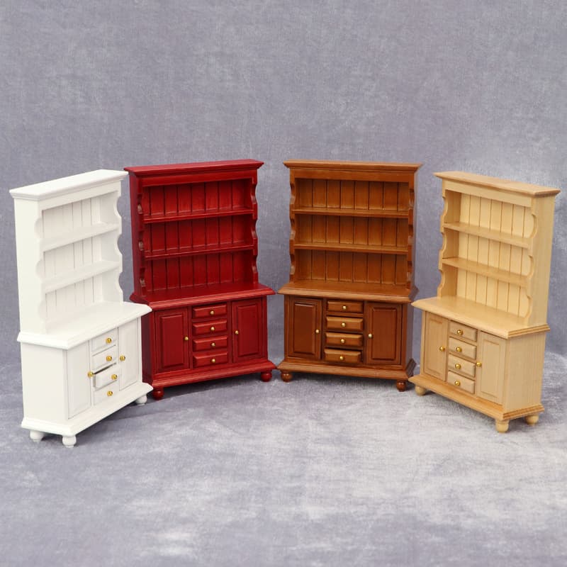 Muebles miniatura casa muñecas estilo europeo madera