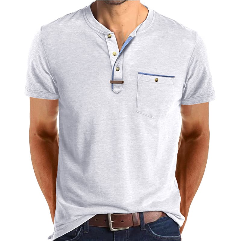 Camiseta casual de cuello redondo para hombre