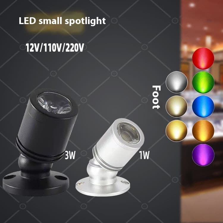 Foco LED empotrable de superficie miniatura
