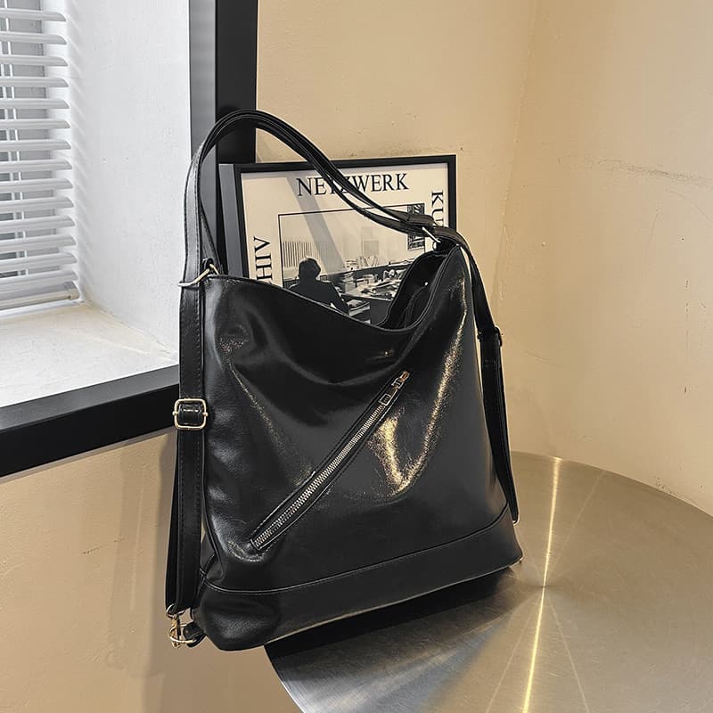 Bolsa mensajera retro coreana de gran capacidad