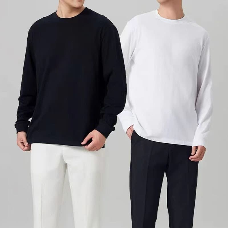 Camiseta manga larga suelta para otoño