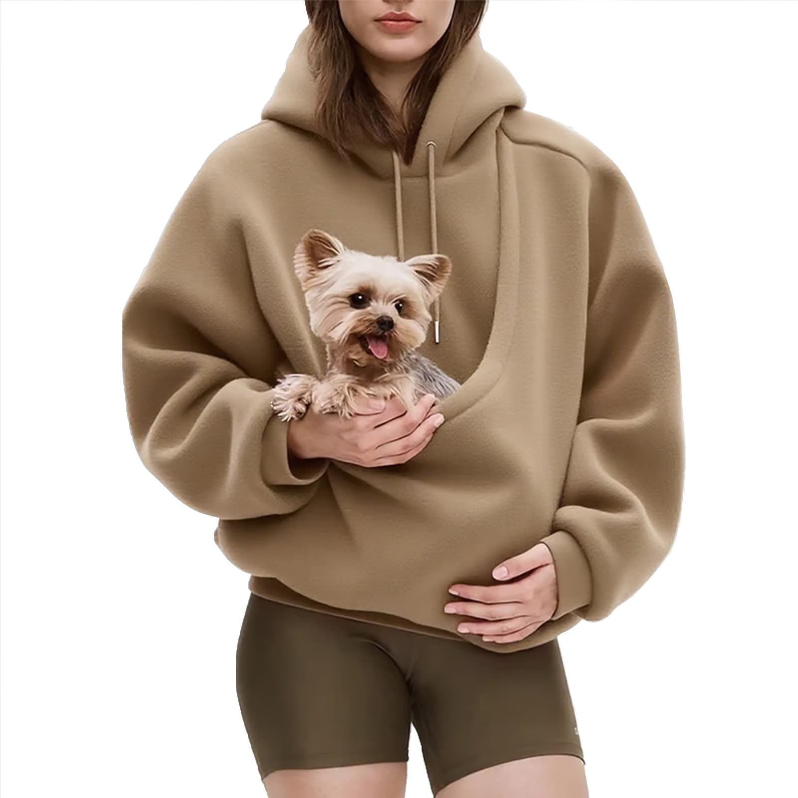 Sudadera con bolsillo canguro para llevar mascotas