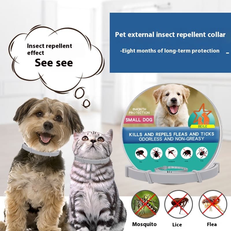 Anillo anti pulgas para cachorros y perros de silicona