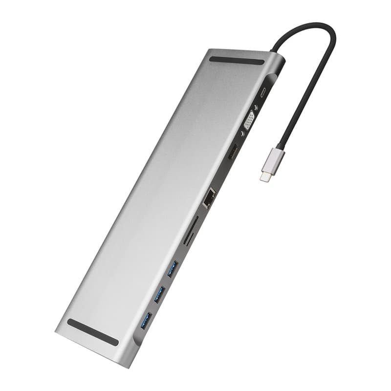 Concentrador USB 10 puertos con bandeja de enfriamiento