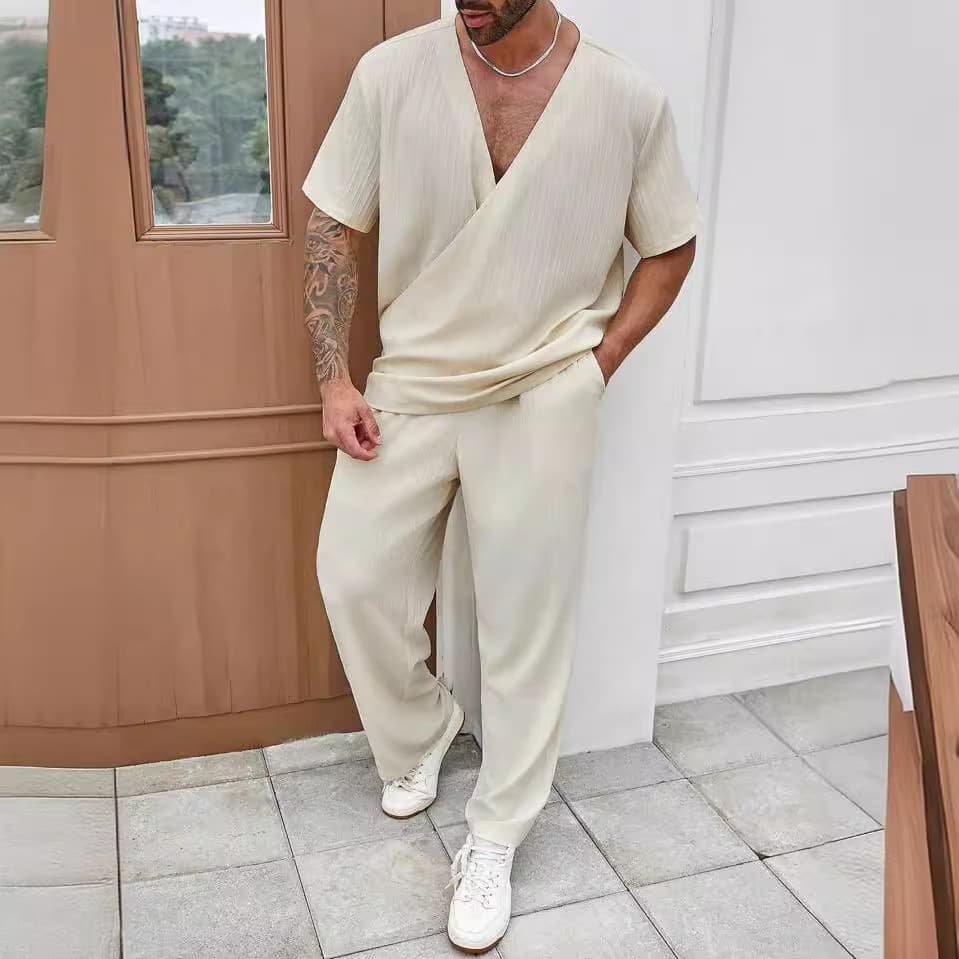 Conjunto casual de camiseta y pantalones cortos