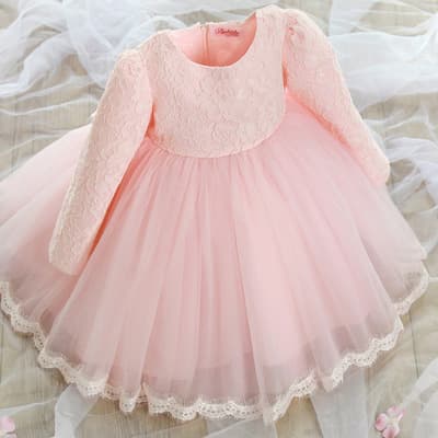 Vestido de encaje princesa para niña verano