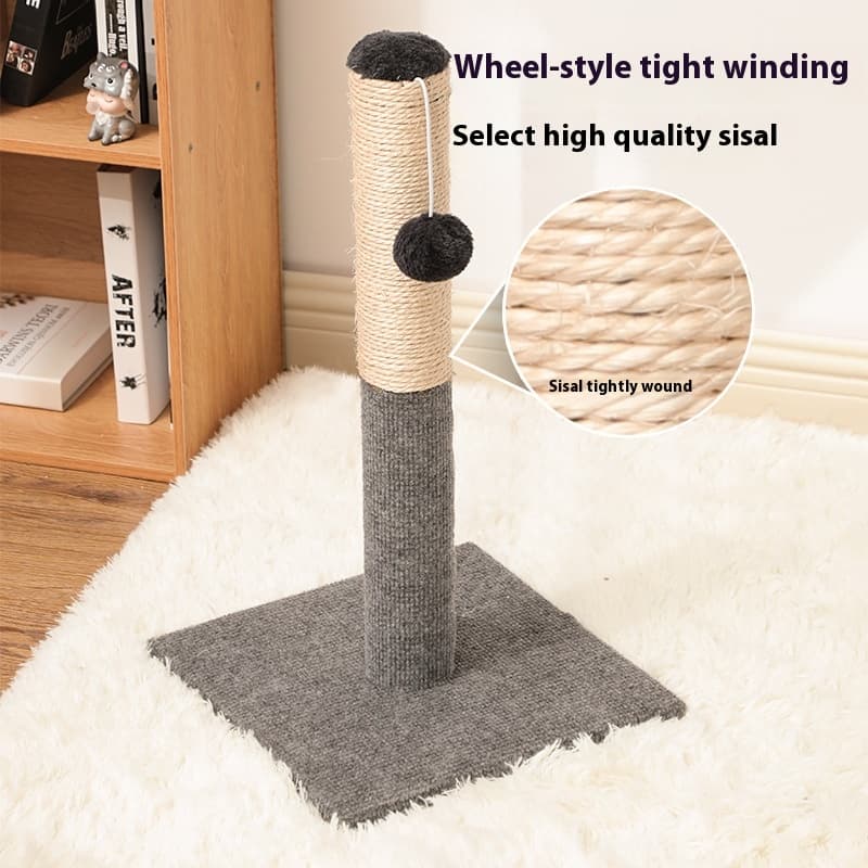 Rascador vertical de sisal para gatos