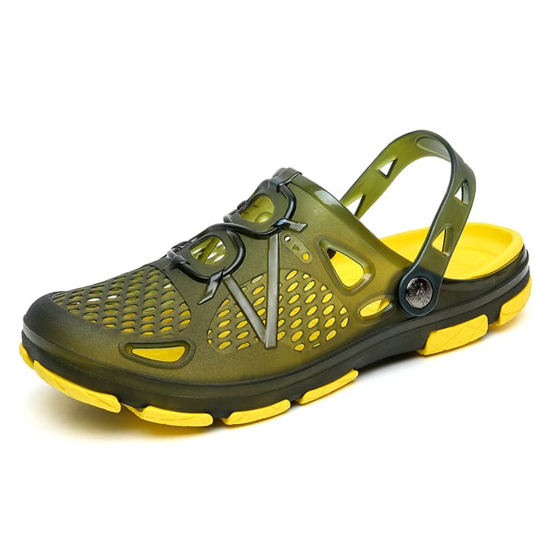Sandalias tipo zueco para hombre de material PVC