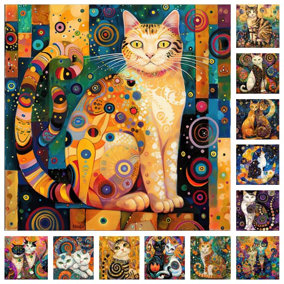 Funda de almohada con diseños de gatos