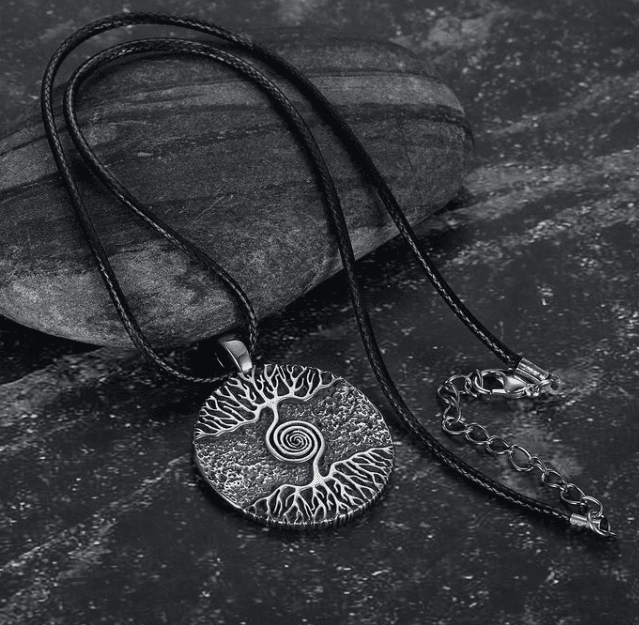 Collar árbol celta de la vida en acero inoxidable