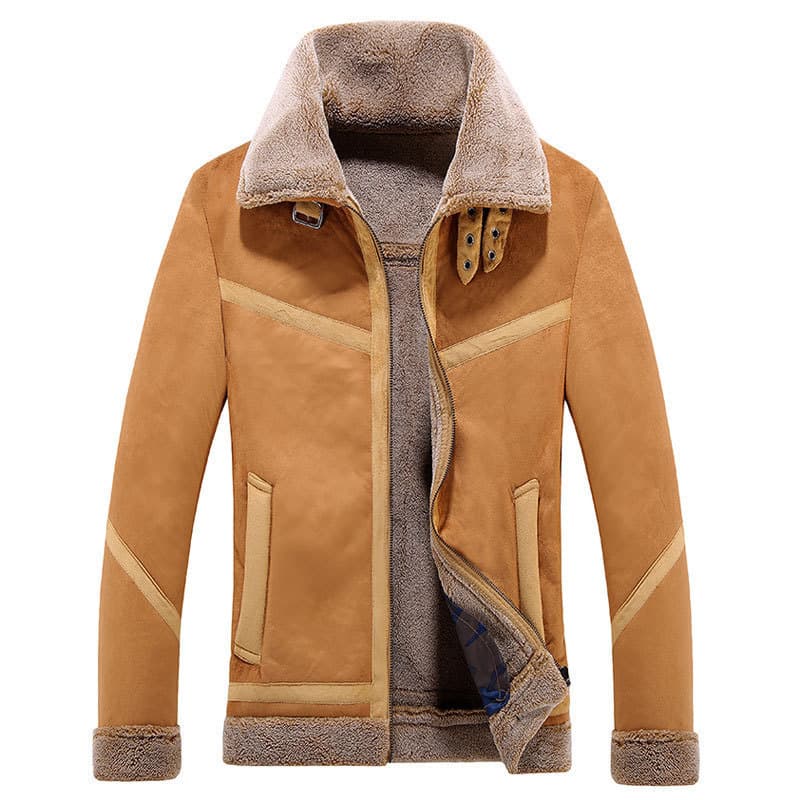 Chaqueta de invierno con peluche artificial