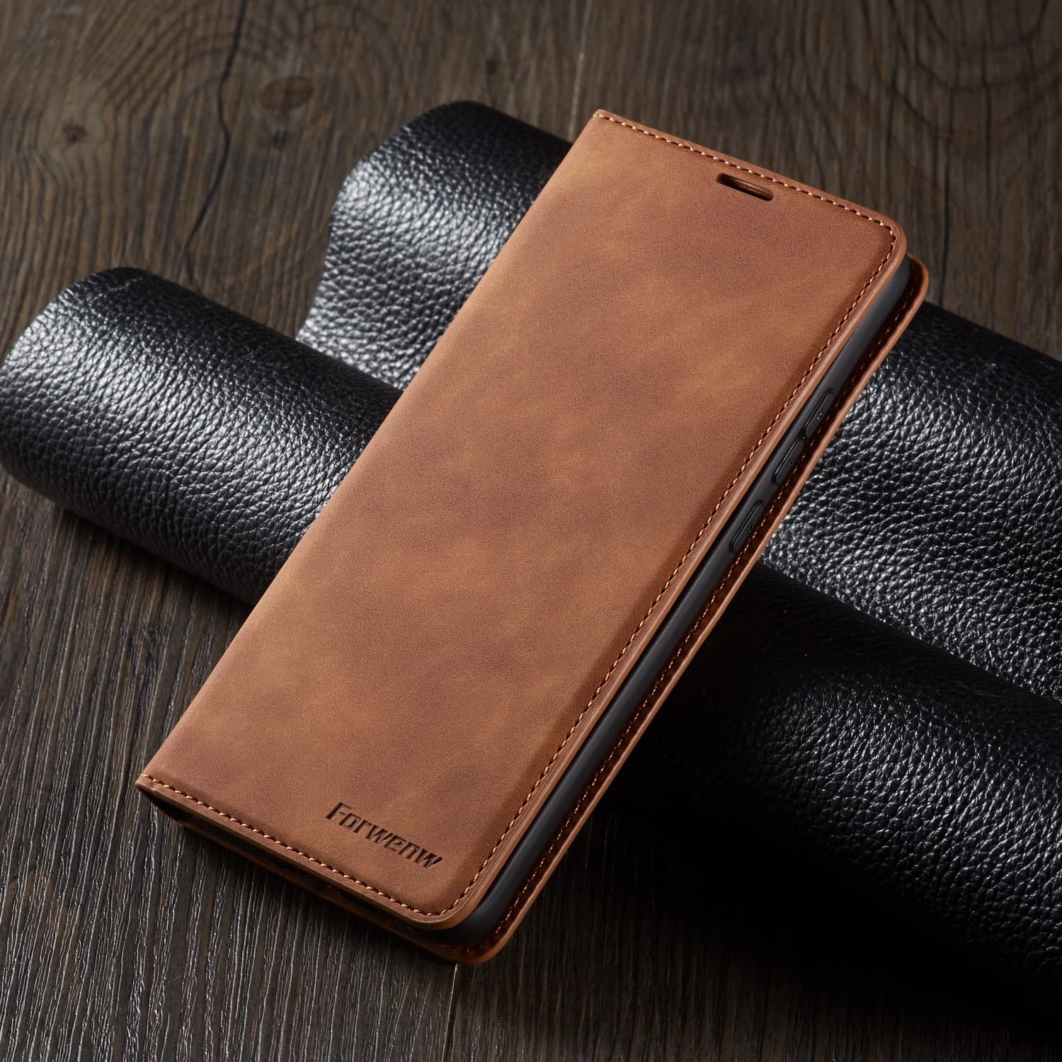 Funda tipo cartera para teléfono con ranuras