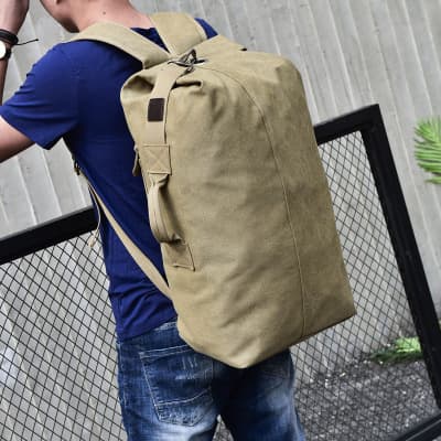 Bolsa de lona para hombro con correa ajustable