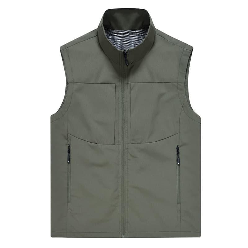 Chaleco deportivo transpirable sin capucha para hombre