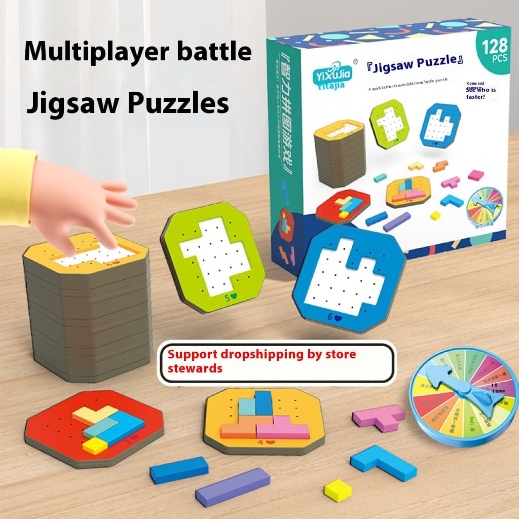 Juego de puzzle educativo para padres e hijos