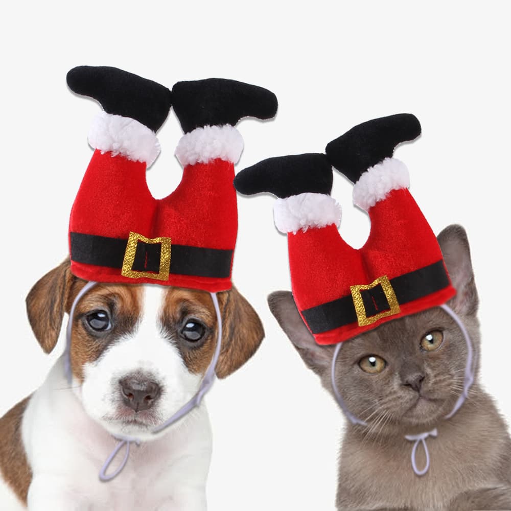 Gorro de Navidad para mascotas, suave y cálido