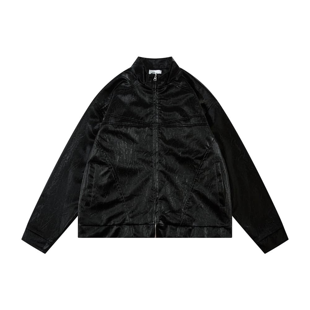 Chaqueta de cuero para hombre estilo punk