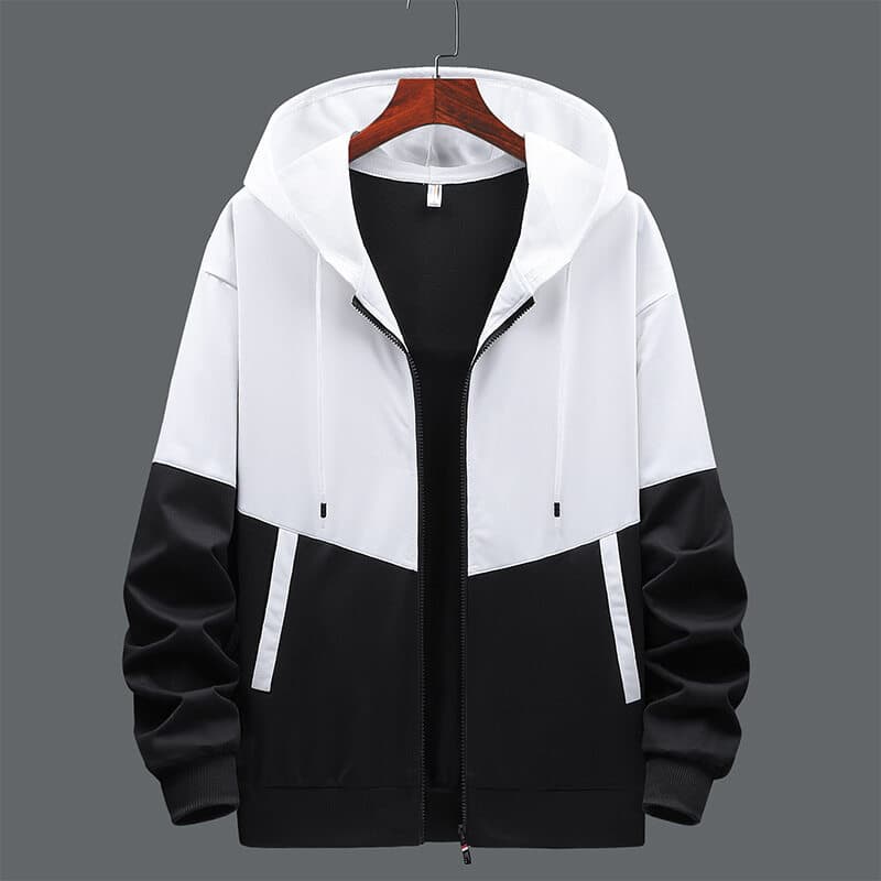 Suéter cardigan con cremallera y detalle de costura