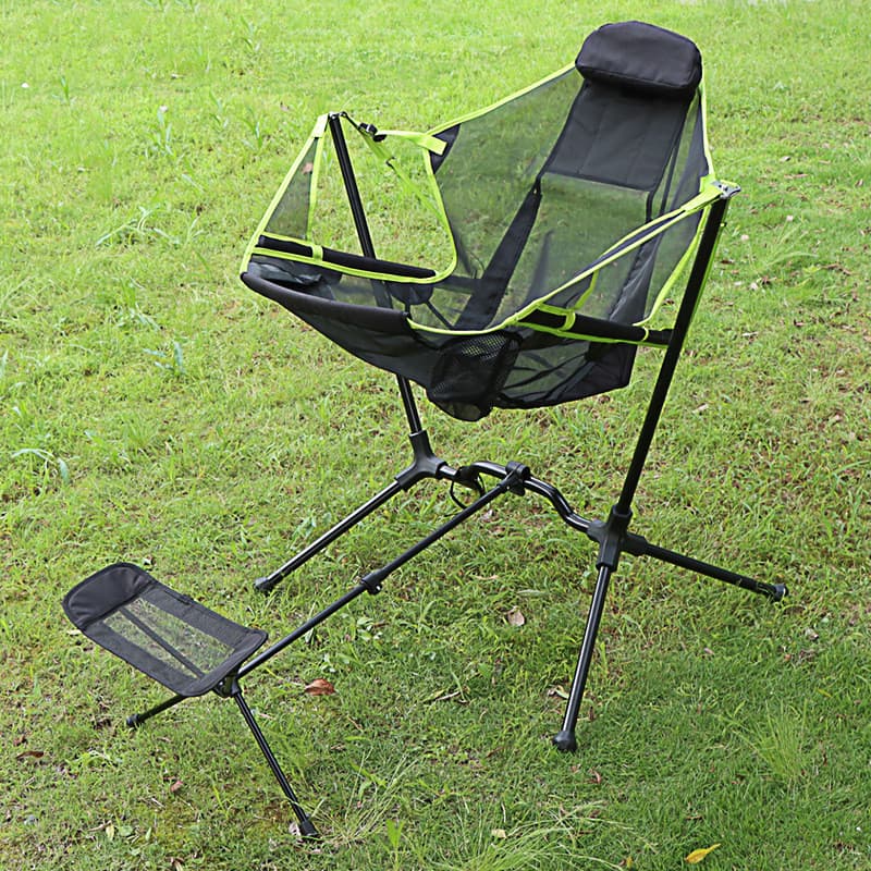 Silla mecedora plegable para camping portátil