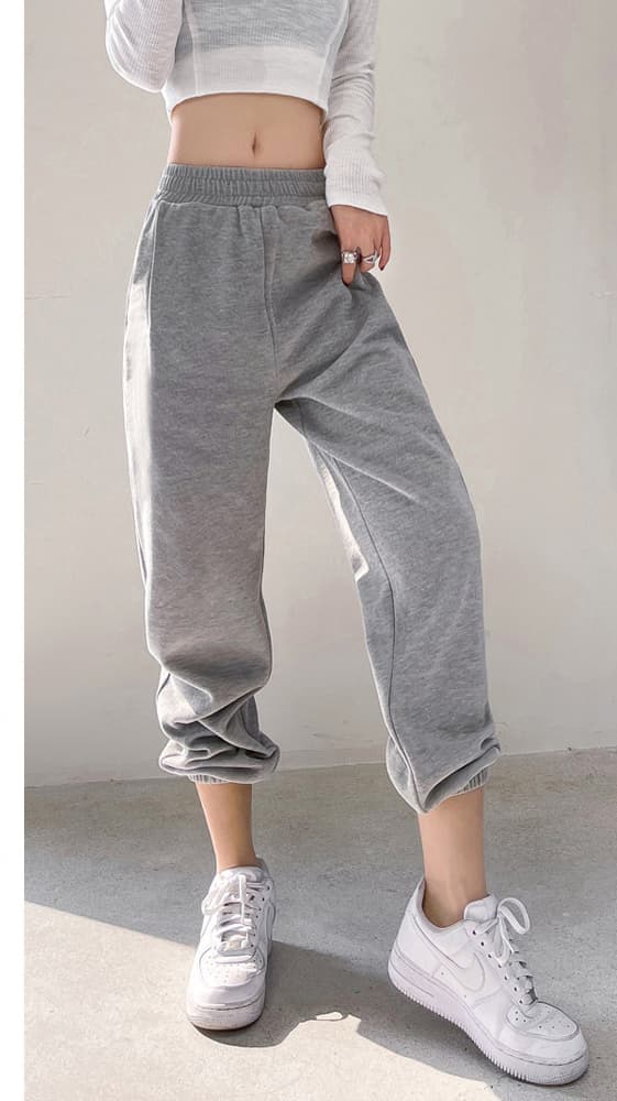 Pantalones de cintura alta con drapeado suelto ajustado