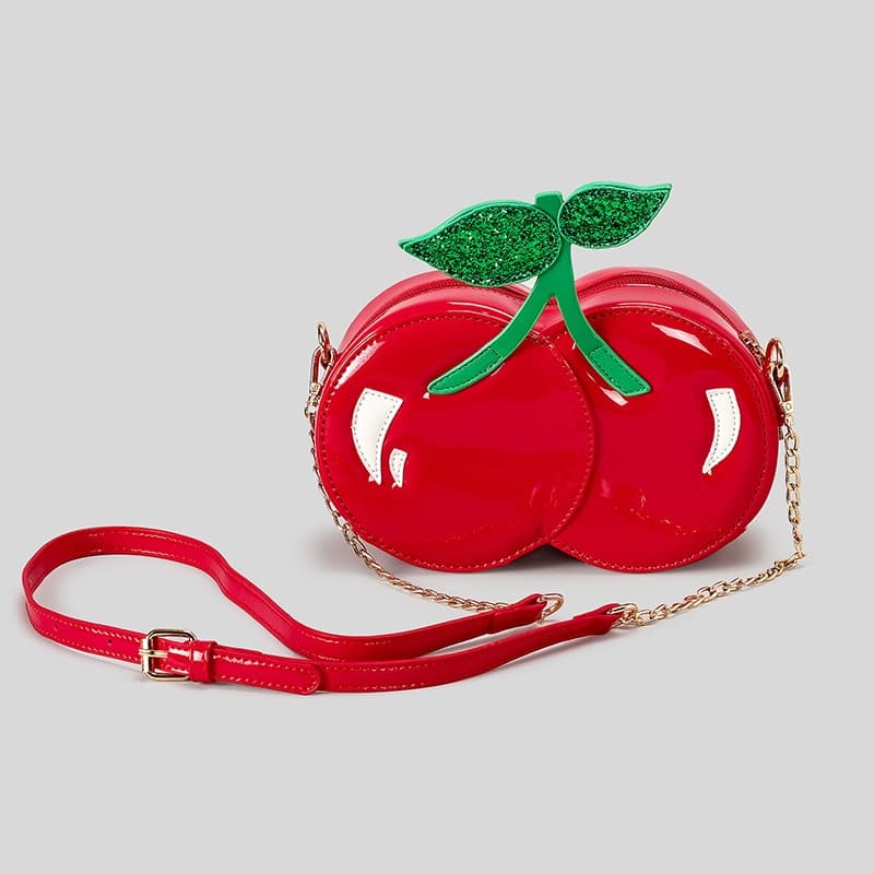 Bolsa de mensajero con diseño de cereza