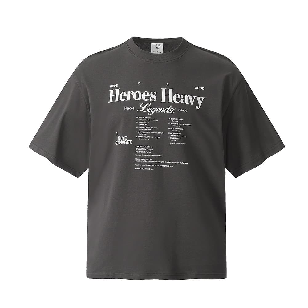 Camiseta de hombre con estampado de letras y manga corta