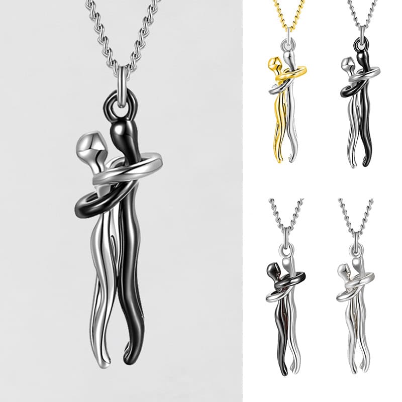 Collar abrazo de amor unisex para parejas