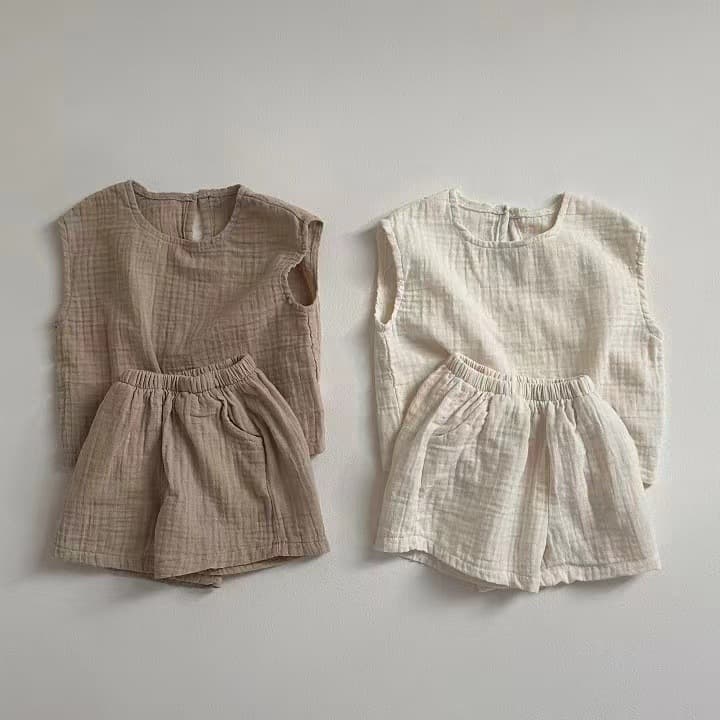 Conjunto chaleco y shorts transpirable para niños