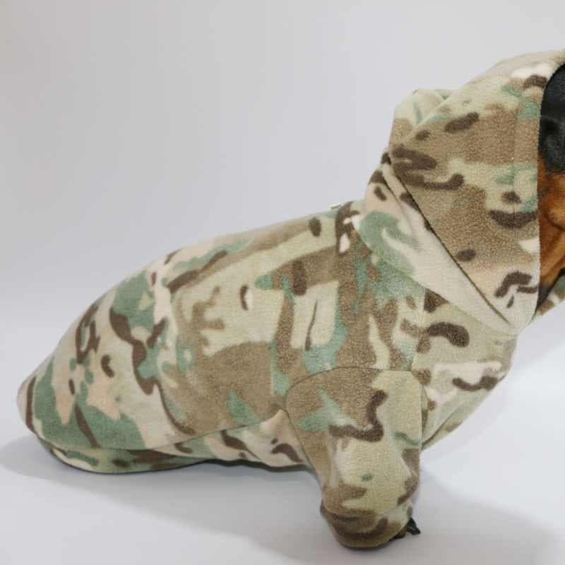 Sudadera con capucha acolchada de terciopelo para mascotas