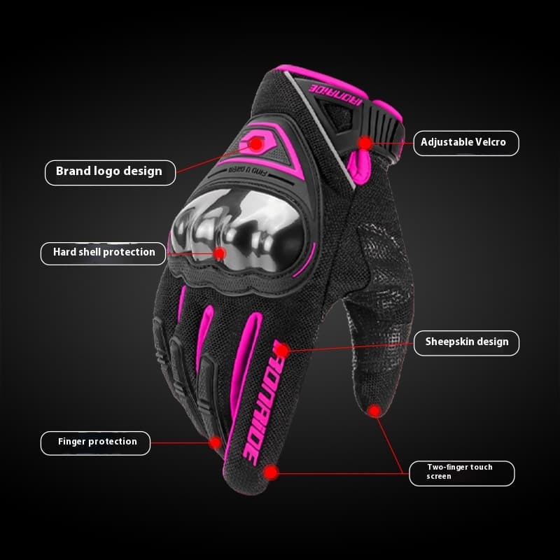 Guantes de ciclismo táctiles, resistente y transpirable