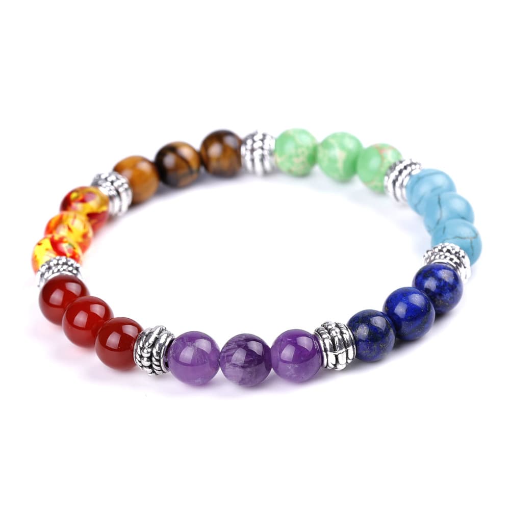 Pulsera de chakra con siete piedras