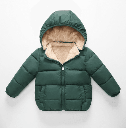 Abrigo de piel de cordero para niño