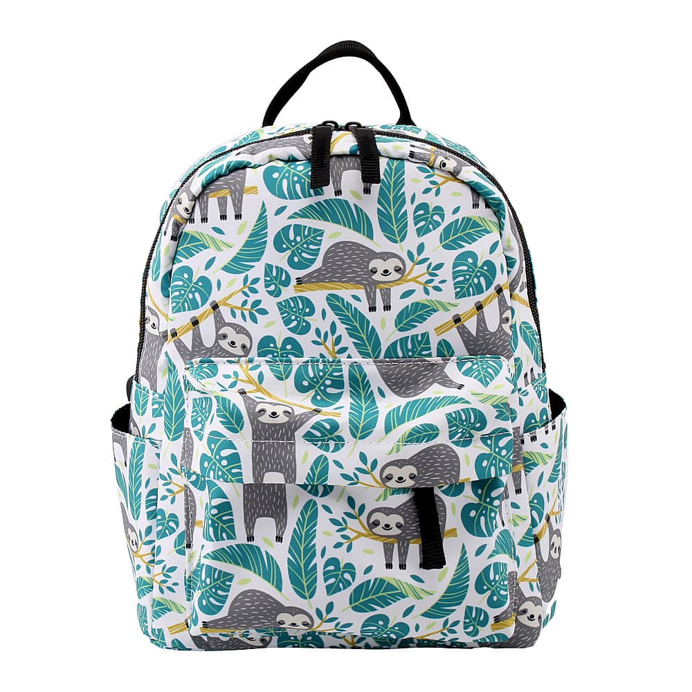 Mochila compacta impresa HD resistente al agua