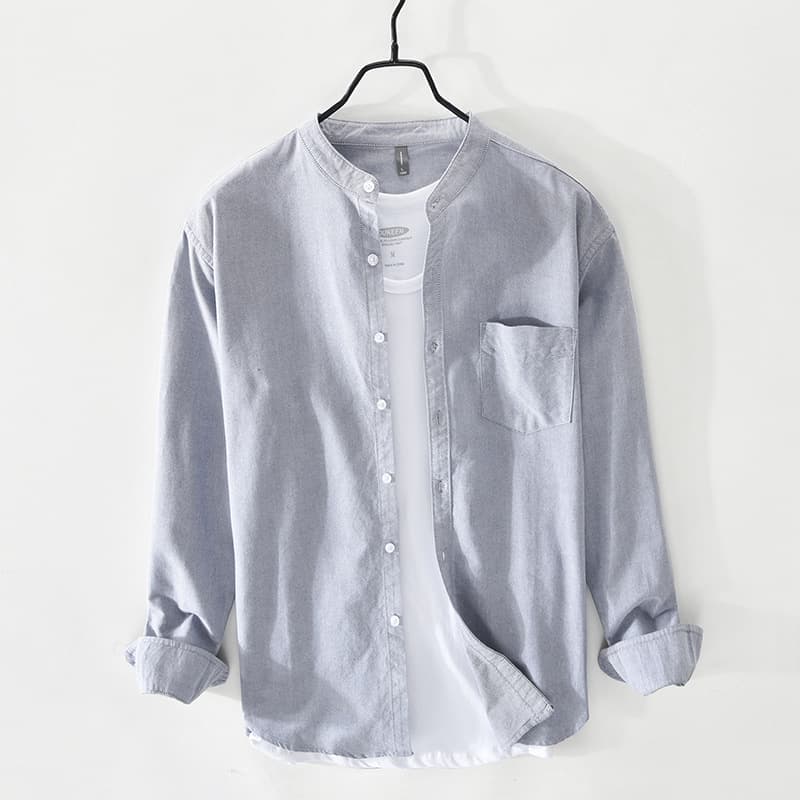 Camisa casual de algodón para hombre