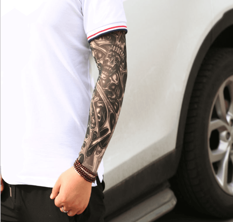 Manga calentadora brazo con protección UV tatuaje