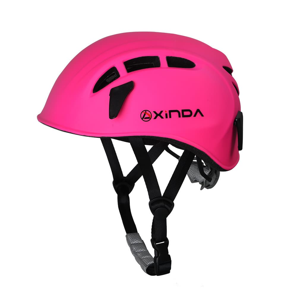 Casco de montaña con ajuste rotatorio y soporte para luces