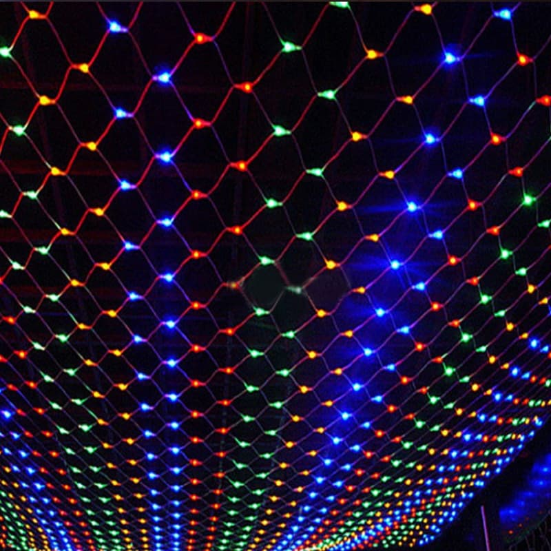 Guirnalda LED de malla impermeable para exterior