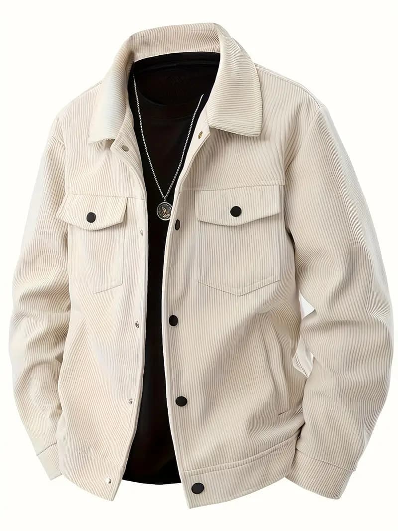 Chaqueta rayada para primavera y otoño