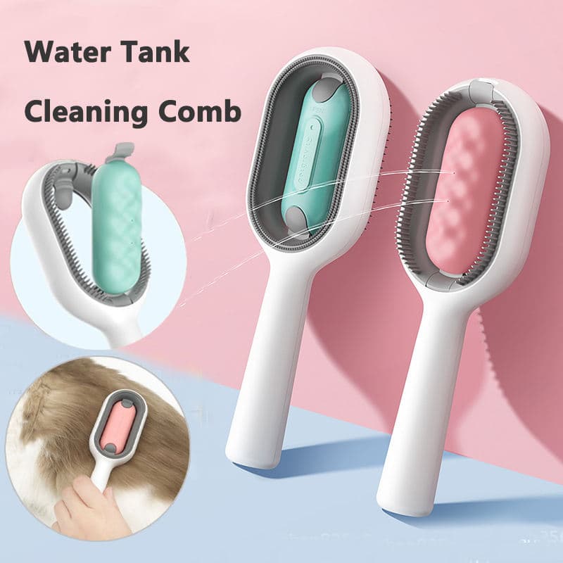 Cepillo para gatos 4 en 1 con depósito de agua