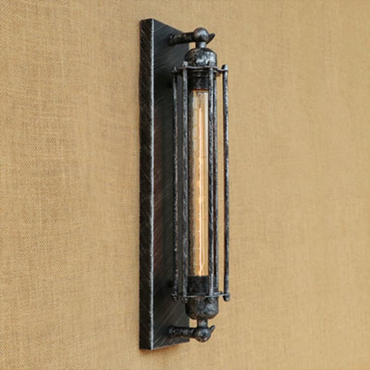 Lámpara de pared industrial estilo retro de hierro