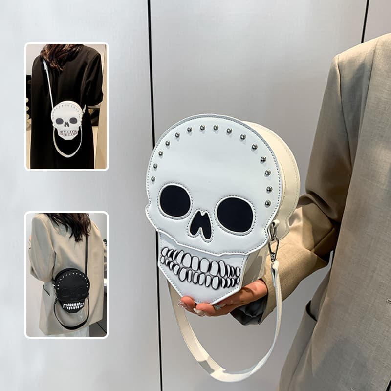 Bolsa de hombro con diseño de calavera para halloween