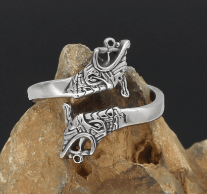 Anillo hecho a mano ajustable acero inoxidable